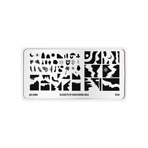 Пластина для стемпинга Go Stamp №050 Silhouette by @nastroenie.nails