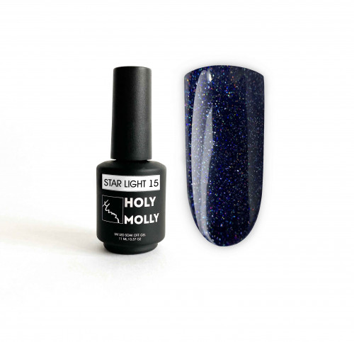 Цветной гель-лак для ногтей Holy Molly Star Light №15, 11 мл