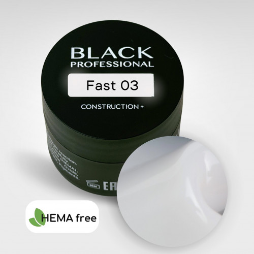 Гель конструирующий для ногтей Black Gel Construction Fast №03, 30 мл