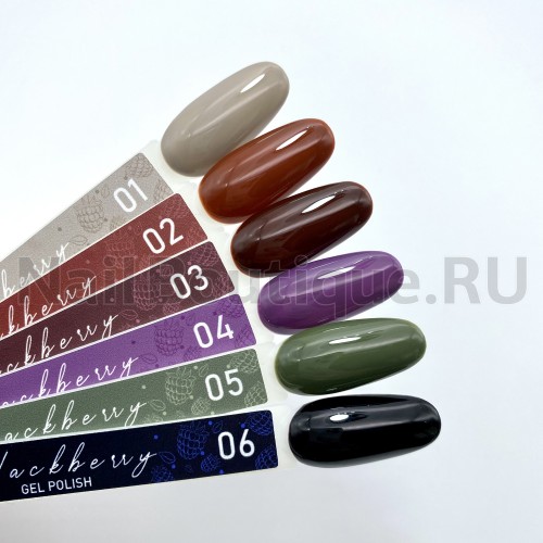 Цветной гель-лак для ногтей бордовый Луи Филипп Blackberry №02, 10 мл