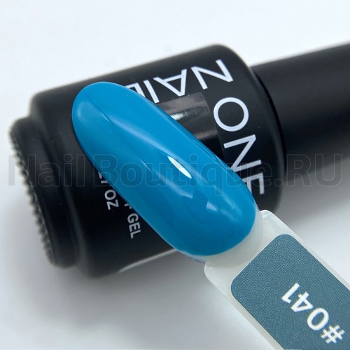 Цветной гель-лак для ногтей бирюзовый OneNail №041, 8 мл