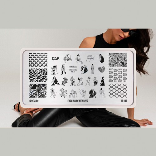 Пластина для стемпинга Go Stamp №132 From Mary with Love