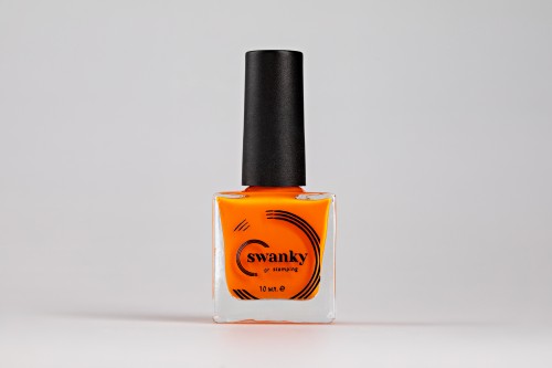 Swanky Stamping Лак для стемпинга 017- неоново-оранжевый, 10 мл