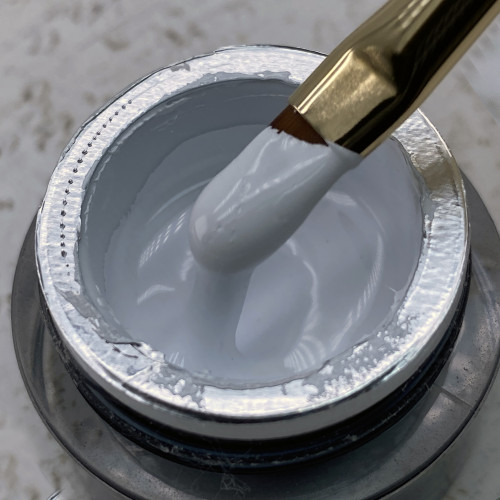 Bronze Гель-краска без липкого слоя White, 5 мл