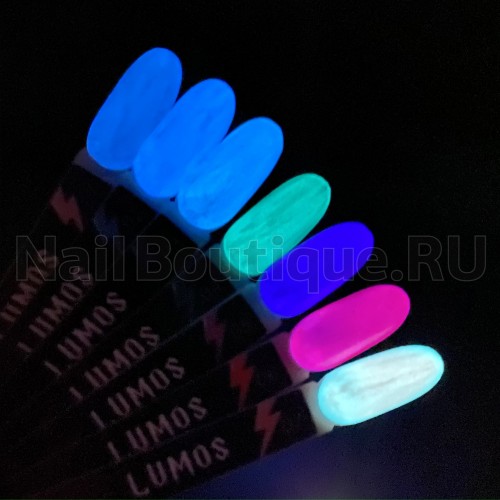 Цветной гель-лак для ногтей голубой Луи Филипп Lumos №02, 10 мл