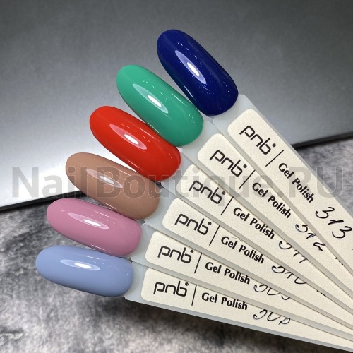 Цветной гель-лак для ногтей бирюзовый PNB Autumn Fragrances №312 Patchouli, 8 мл