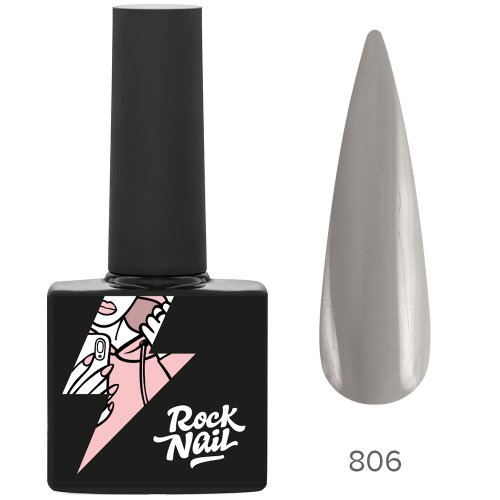 Цветной гель-лак RockNail Hoodie №806 I Need New Nails, 10 мл