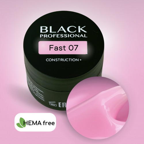 Гель конструирующий для ногтей Black Gel Construction Fast №07, 30 мл