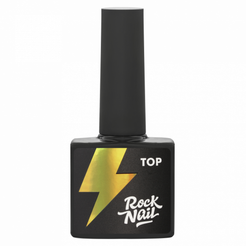 Топ для ногтей каучуковый глянцевый c липким слоем RockNail Top Classic