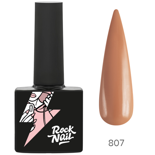Цветной гель-лак RockNail Hoodie №807 Mne Norm, 10 мл
