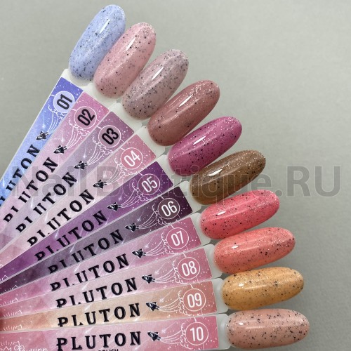 Цветной гель-лак для ногтей сиреневый Луи Филипп Pluton №01, 10 мл