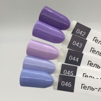 Цветной гель-лак фиолетовый PASHE №042 "Фиолетовый тюльпан", 9 мл