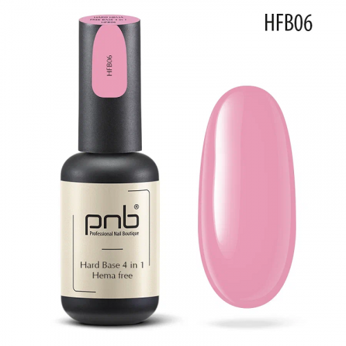 База для ногтей PNB Base Hard Hema Free HFB06, 8 мл