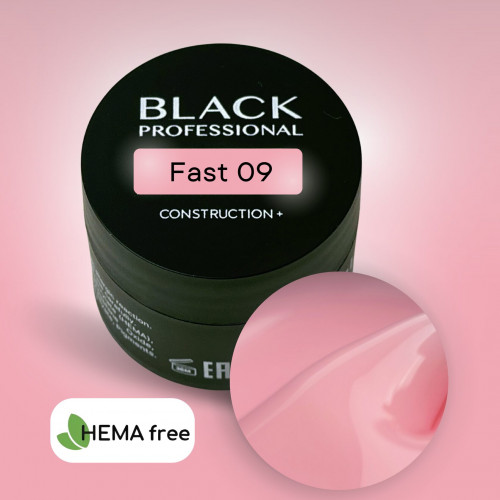 Гель конструирующий для ногтей Black Gel Construction Fast №09, 30 мл