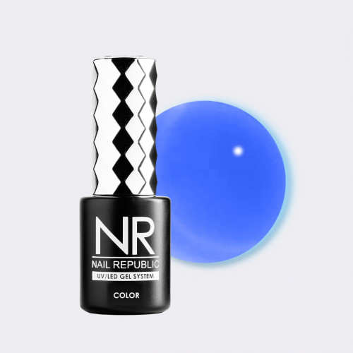 Nail Republic NR Гель-лак №554 витраж Синий, 10 мл