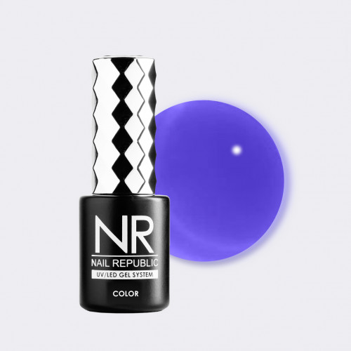 Nail Republic NR Гель-лак №555 витраж Фиолетовый, 10 мл