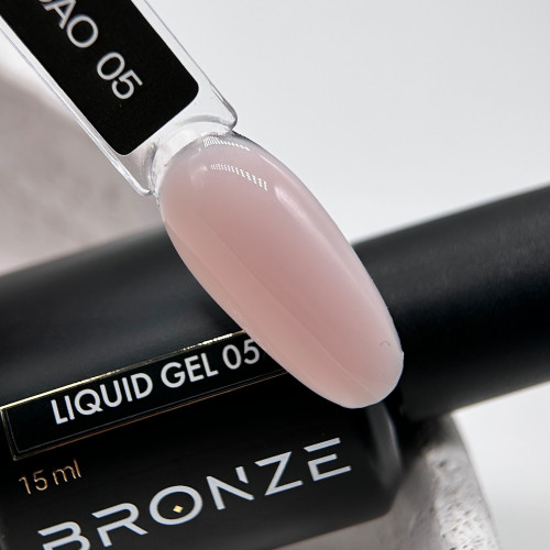 Ликвид гель для ногтей Bronze Liquid gel #05 Cream Cacao, 15 мл