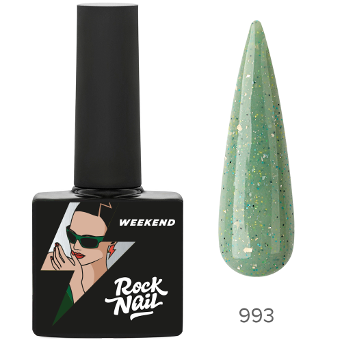 Цветной гель-лак для ногтей RockNail Weekend №993 Let's Rock, 10 мл