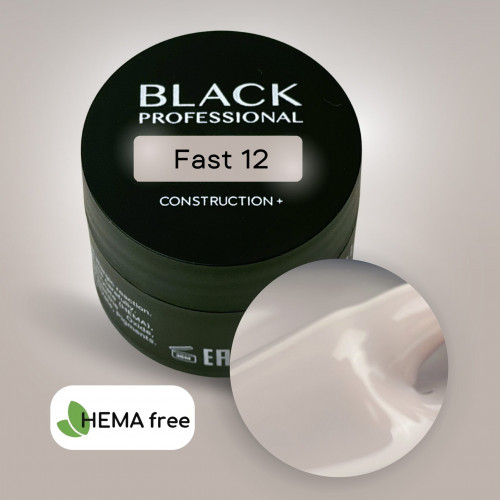 Гель конструирующий для ногтей Black Gel Construction Fast №12, 30 мл