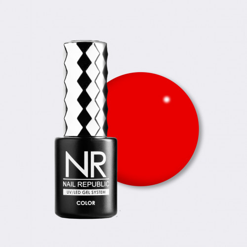 Nail Republic NR Гель-лак №206 Perfect Red, 10 мл
