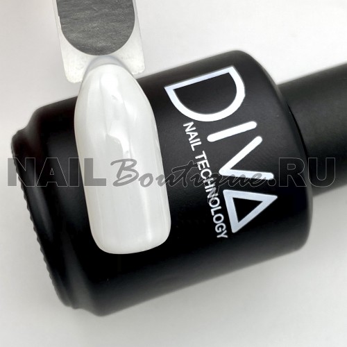 Цветной гель-лак для ногтей белый DIVA 061 15 мл